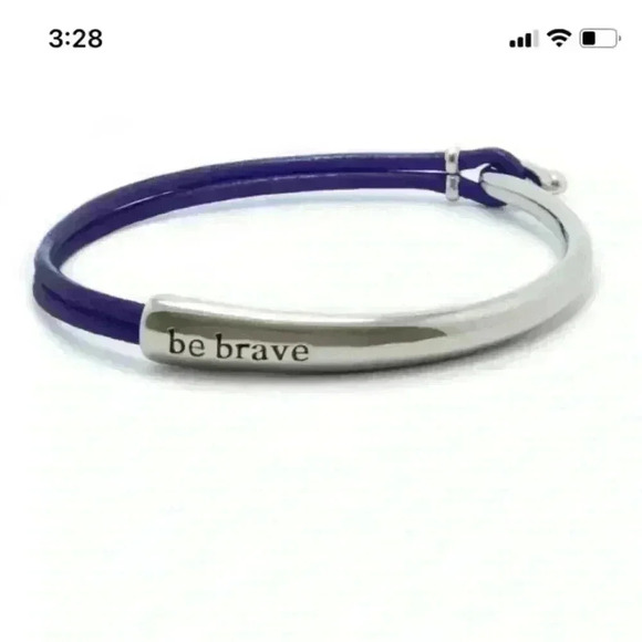 Be  brave leather bracelet. 🔥2/40$ - Picture 1 of 5